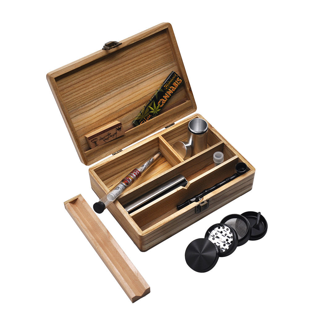 Household Portable Wooden Smoking Set Kit – Classic, Durable & Travel-Ready