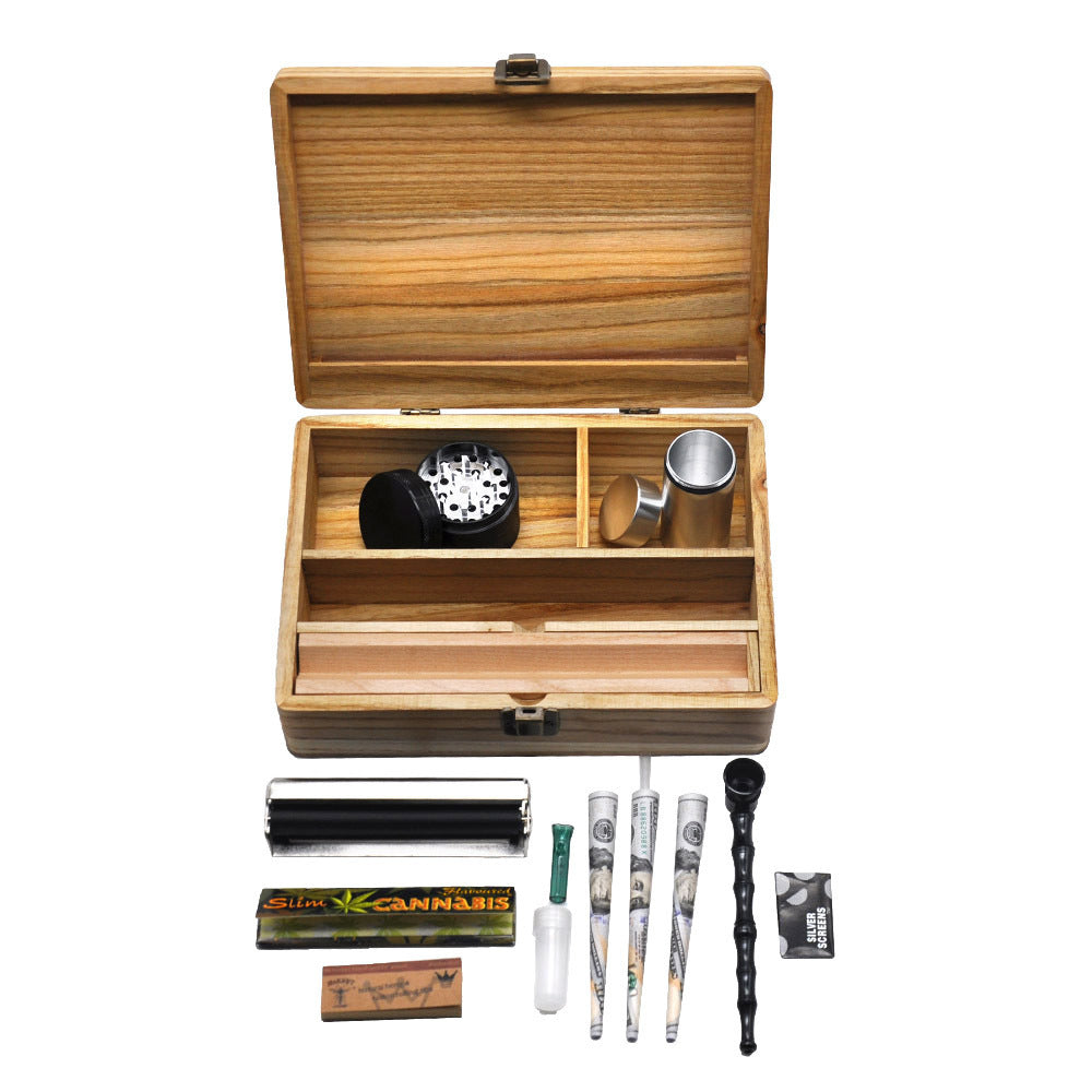 Household Portable Wooden Smoking Set Kit – Classic, Durable & Travel-Ready