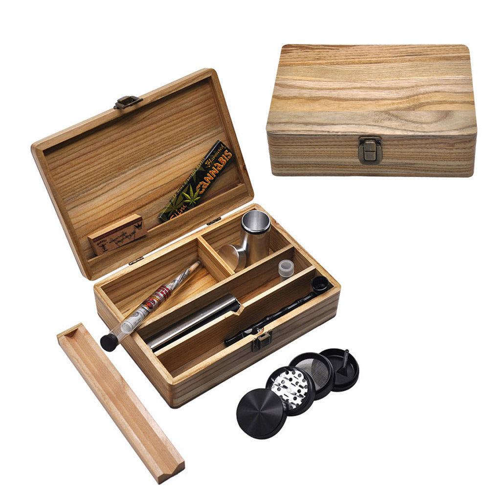 Household Portable Wooden Smoking Set Kit – Classic, Durable & Travel-Ready