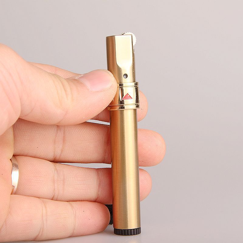 Creative Grinding Wheel Lighter – Alloy Build, Butane-Powered & Pocket Ready