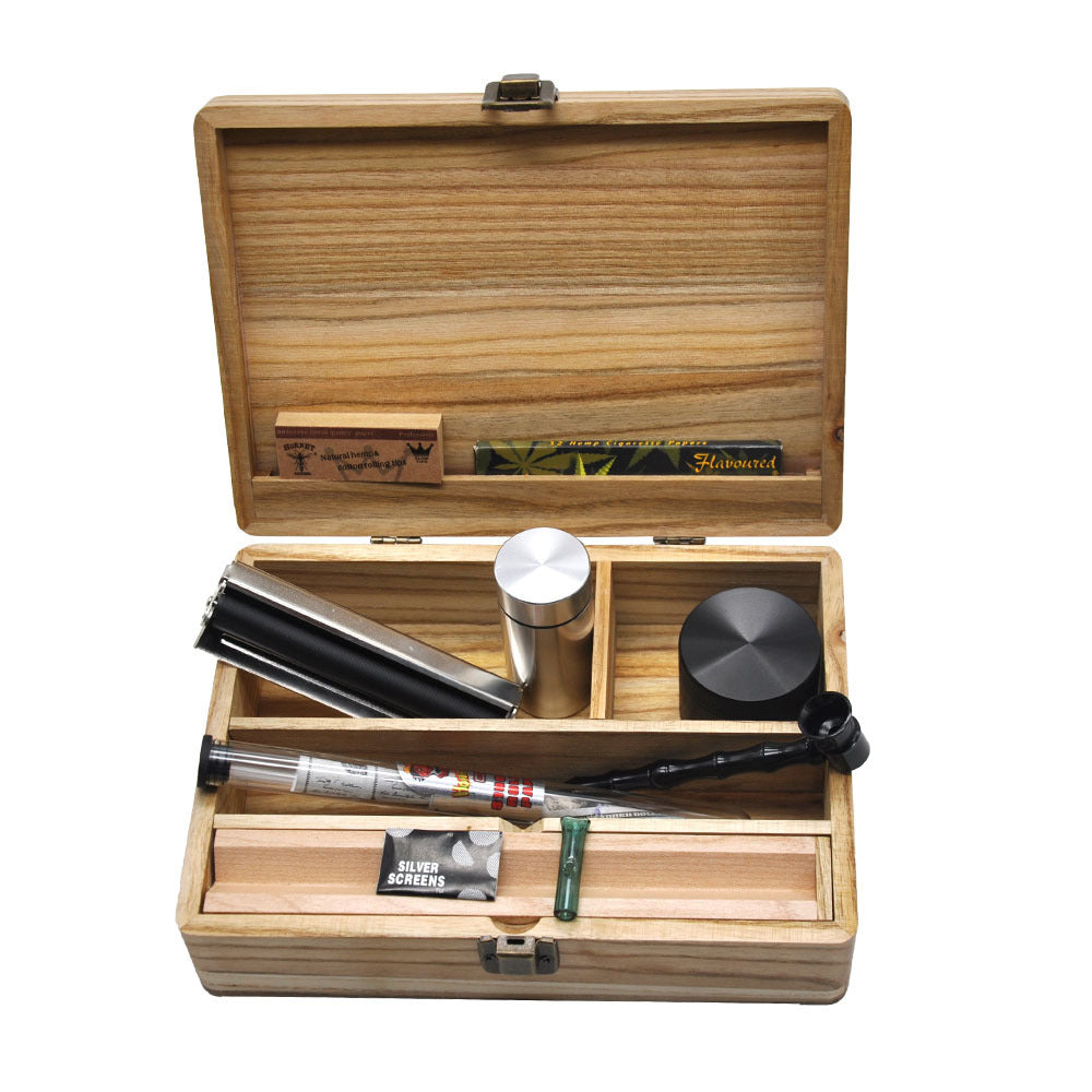 Household Portable Wooden Smoking Set Kit – Classic, Durable & Travel-Ready