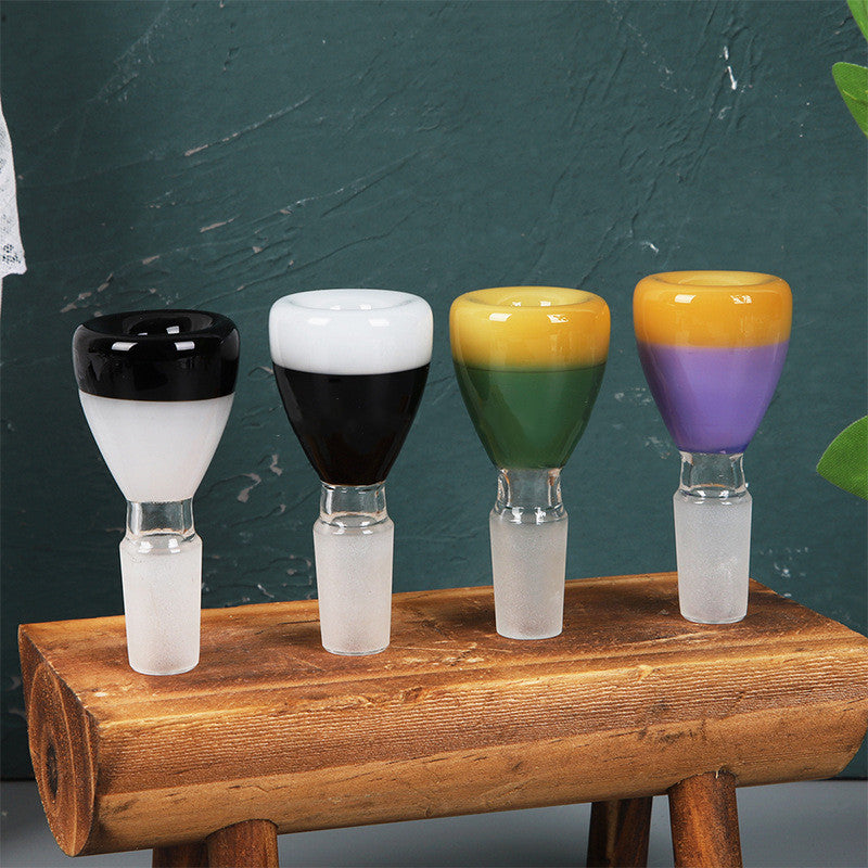 glass hookah bowl, borosilicate bowl piece, electroplated glass pipe accessory, blown glass smoking accessory, modern hookah bowl, abstract glass bowl